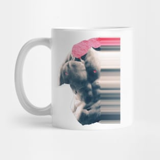 glitch statue effect Mug